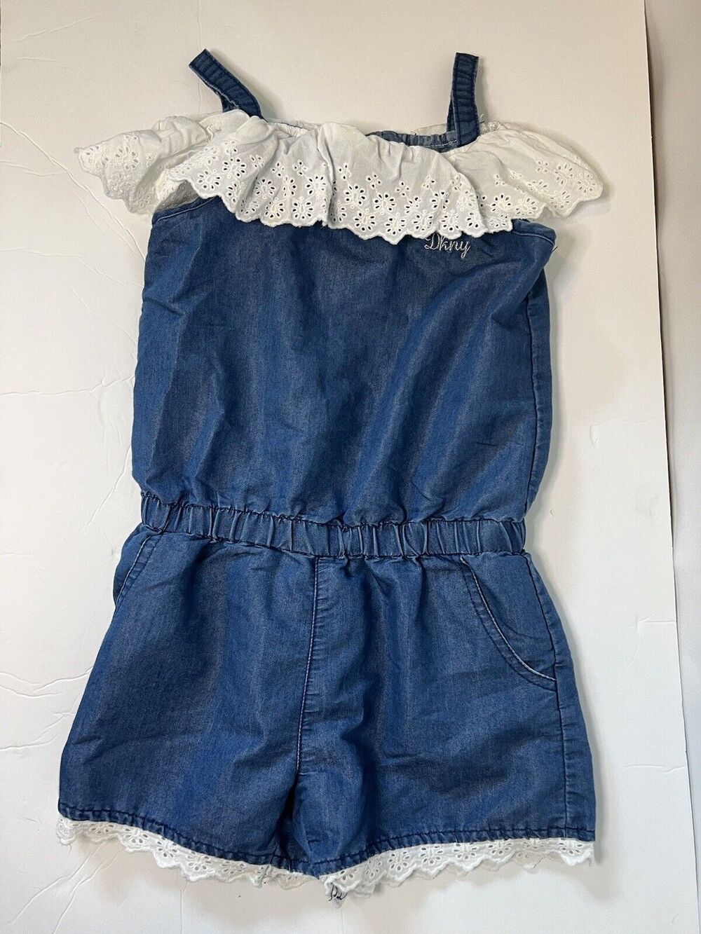 DKNY Girls Jumpsuit Denim size 8